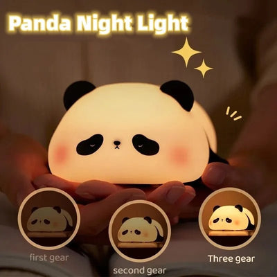 Rechargeable Panda Lamp with Tap Control - Abu Dubai Bedroom  Light